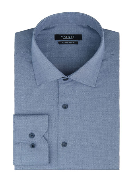 MEN'S ΠΟΥΚΑΜΙΣΟ MANETTI FORMAL  BLUE GREY