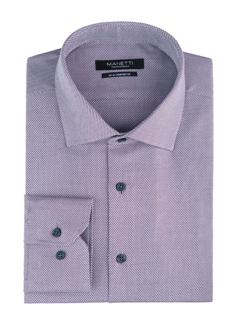 MEN'S MANETTI SHIRT FORMAL  PURPLE BLUE