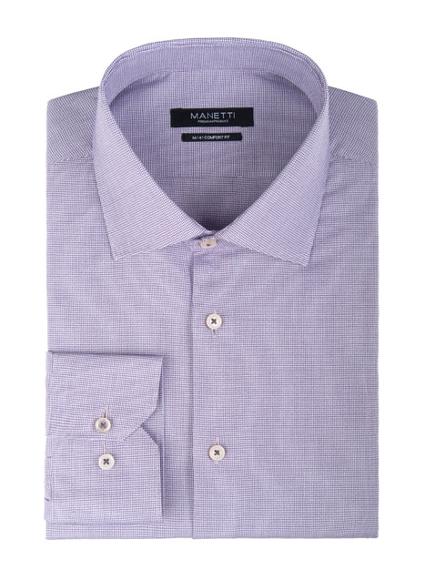 MEN'S MANETTI SHIRT FORMAL  PURPLE