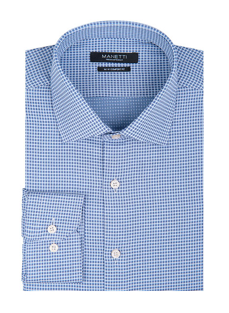 Ανδρικό Πουκάμισο Manetti formal blue