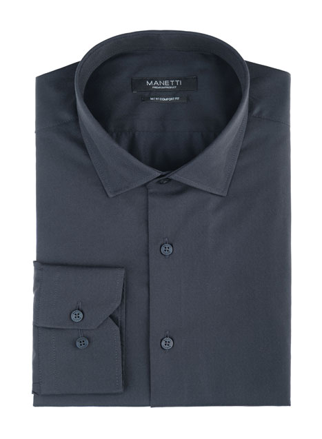 MEN'S MANETTI SHIRT FORMAL  BLUE BLACK