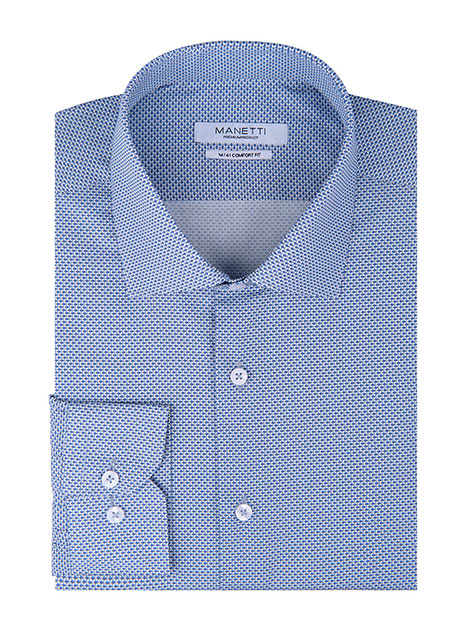 MEN'S MANETTI SHIRT FORMAL  LIGHT BLUE