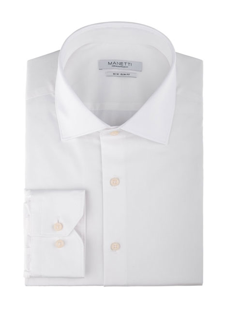 Ανδρικό Πουκάμισο ζακάρ Manetti formal white