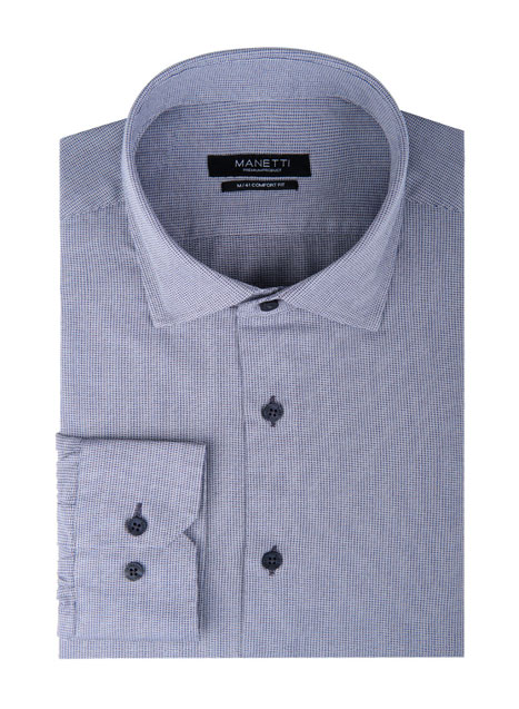 Ανδρικό Πουκάμισο Manetti formal brown-white