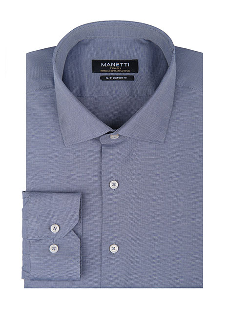 Ανδρικό Πουκάμισο Manetti formal grey blue