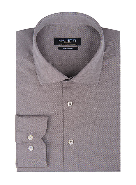 Ανδρικό Πουκάμισο Manetti formal brown