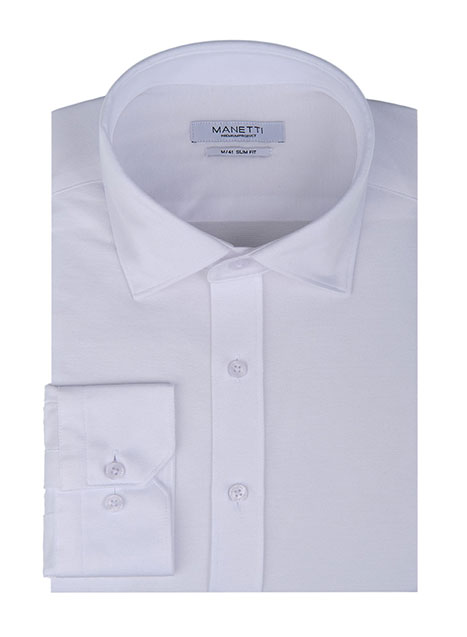 MEN'S ΠΟΥΚΑΜΙΣΟ JERSEY MANETTI FORMAL  WHITE