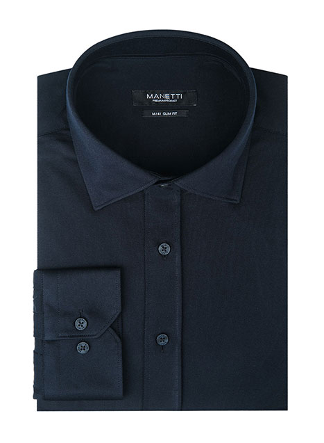 MEN'S ΠΟΥΚΑΜΙΣΟ JERSEY MANETTI FORMAL  DARK BLUE