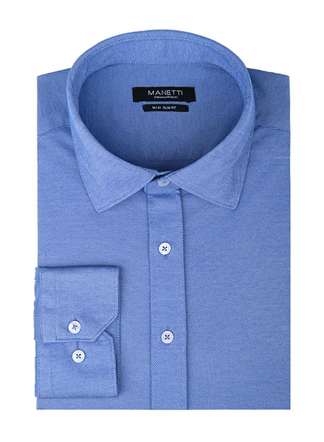MEN'S ΠΟΥΚΑΜΙΣΟ JERSEY MANETTI FORMAL  BLUE