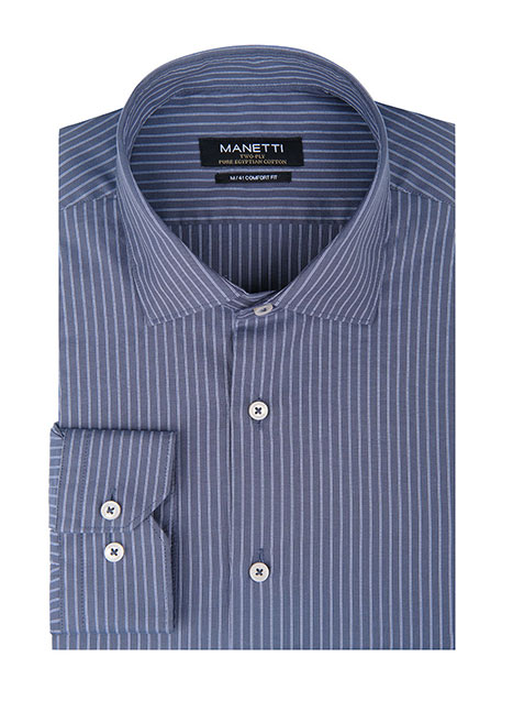 Ανδρικό Πουκάμισο Manetti formal indigo blue