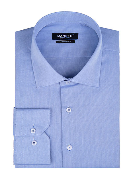 MEN'S MANETTI SHIRT FORMAL  BLUE 3