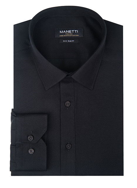 Ανδρικό Πουκάμισο Manetti formal black