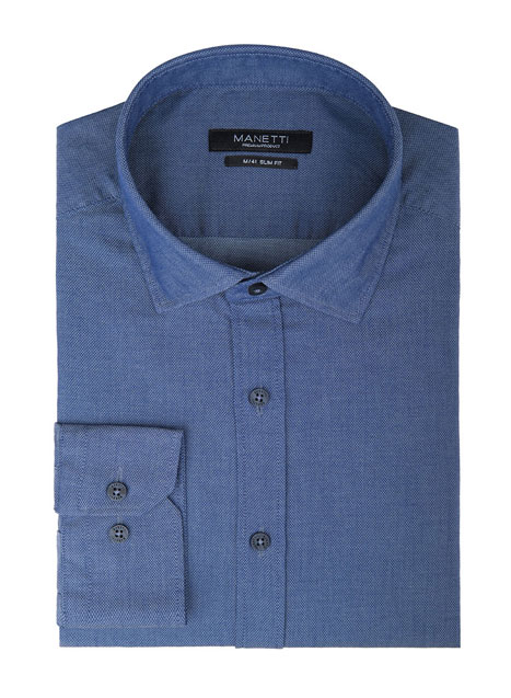 Ανδρικό Πουκάμισο Manetti formal royal blue