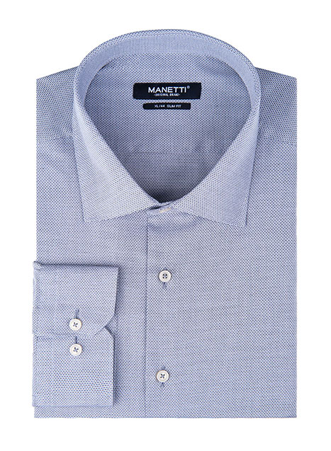 MEN'S MANETTI SHIRT FORMAL  LIGHT BLUE