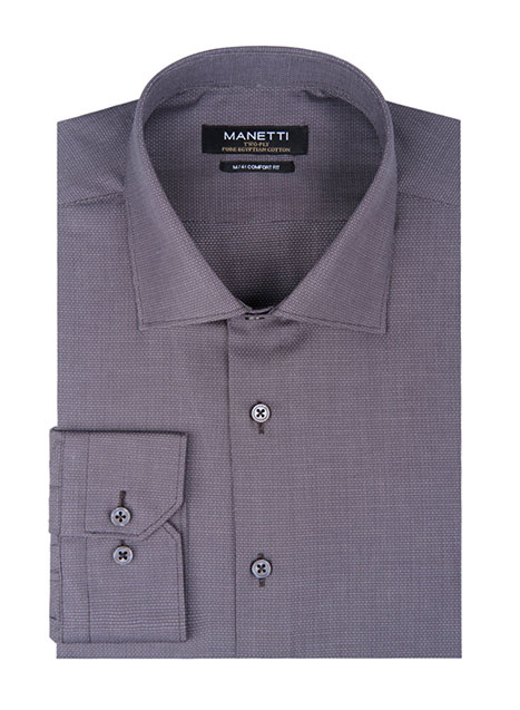 Ανδρικό Πουκάμισο Manetti formal chocolate