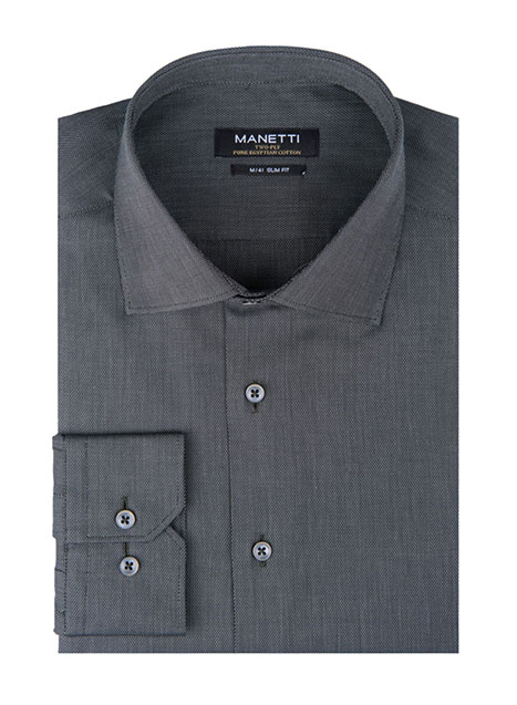 MEN'S MANETTI SHIRT FORMAL  DARK GREEN