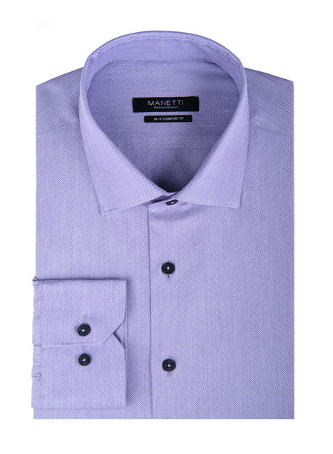 MEN'S MANETTI SHIRT FORMAL  PURPLE