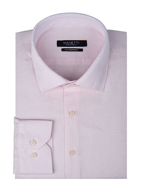 MEN'S MANETTI SHIRT FORMAL  PINK