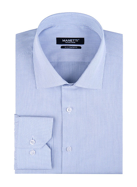 MEN'S MANETTI SHIRT FORMAL  BLUE