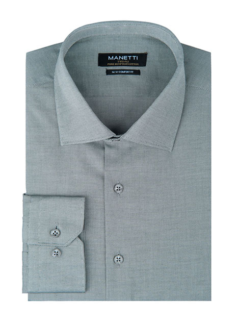 MEN'S MANETTI SHIRT FORMAL  GREEN