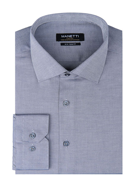 MEN'S MANETTI SHIRT FORMAL  DARK BLUE