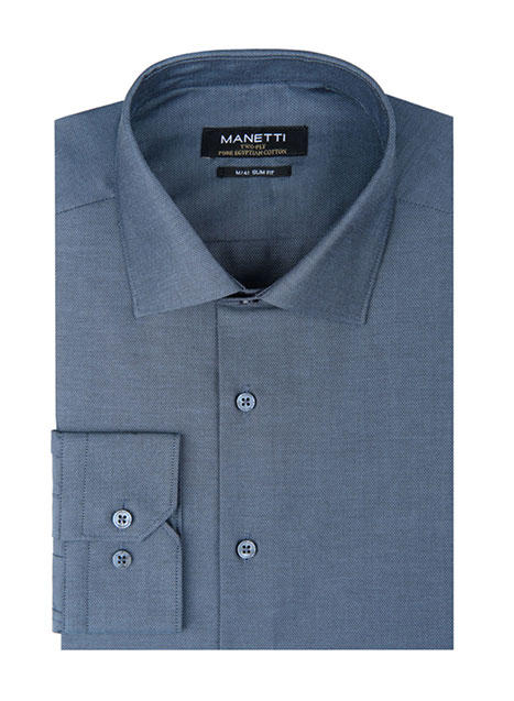 MEN'S MANETTI SHIRT FORMAL  LIGHT BLUE