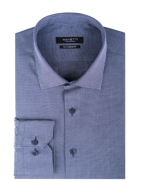 MEN'S MANETTI SHIRT FORMAL  BLUE