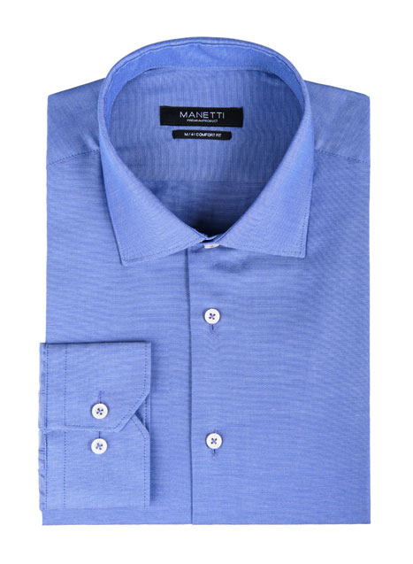 MEN'S MANETTI SHIRT FORMAL  ROYAL BLUE