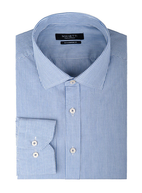 MEN'S MANETTI SHIRT FORMAL  BLUE-WHITE