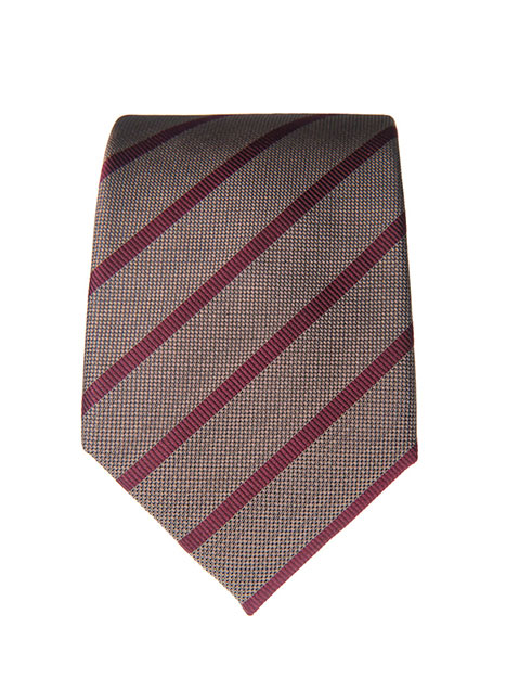 MEN'S MANETTI TIE FORMAL  FANGO BORDEAUX