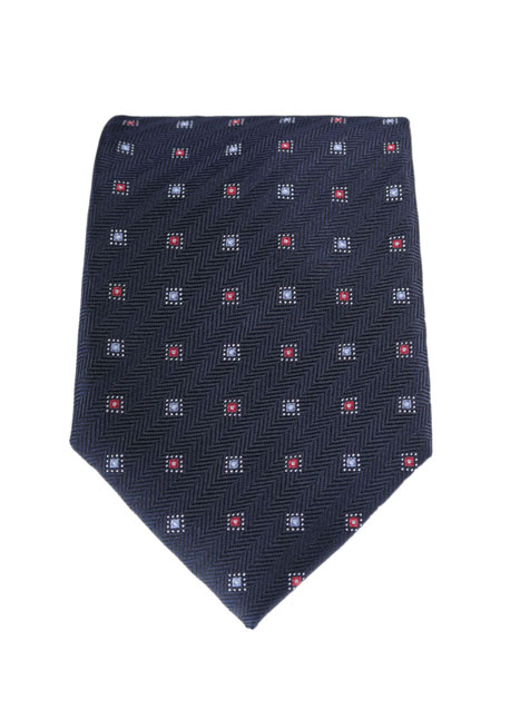 MEN'S MANETTI TIE FORMAL  BLUE RED