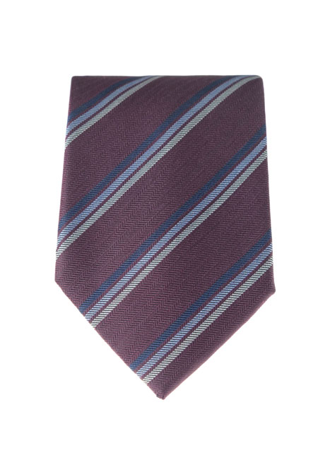 MEN'S MANETTI TIE FORMAL  BORDEAUX BLUE
