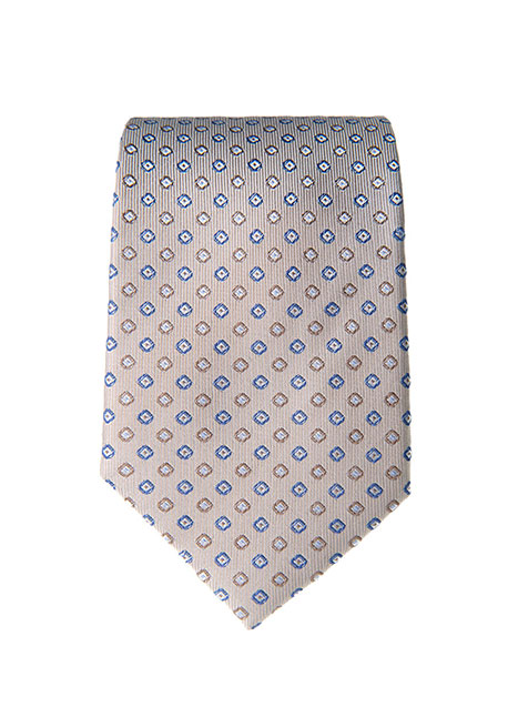 Ανδρική Γραβάτα Manetti formal beige blue