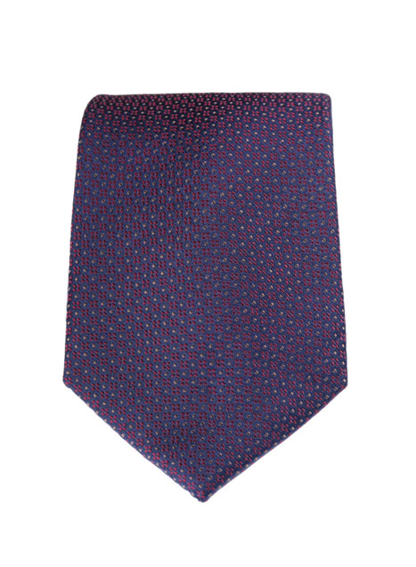 MEN'S MANETTI TIE FORMAL  BORDEAUX BLUE
