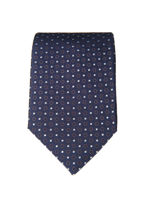 MEN'S MANETTI TIE FORMAL  BLUE BROWN