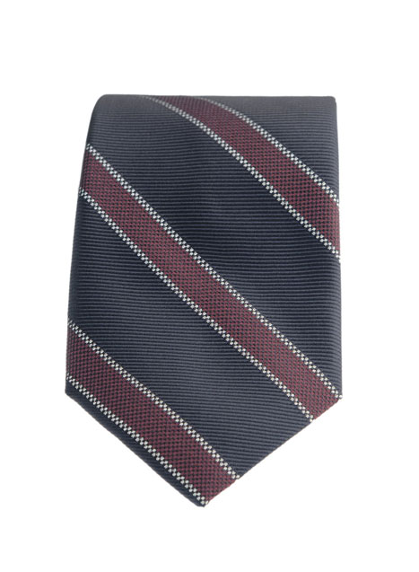 MEN'S MANETTI TIE FORMAL  DARK BLUE BORDEAUX