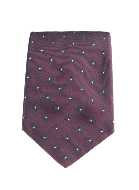 MEN'S MANETTI TIE FORMAL  BORDEAUX BLUE