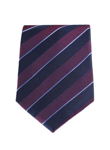 MEN'S MANETTI TIE FORMAL  BLUE BORDEAUX