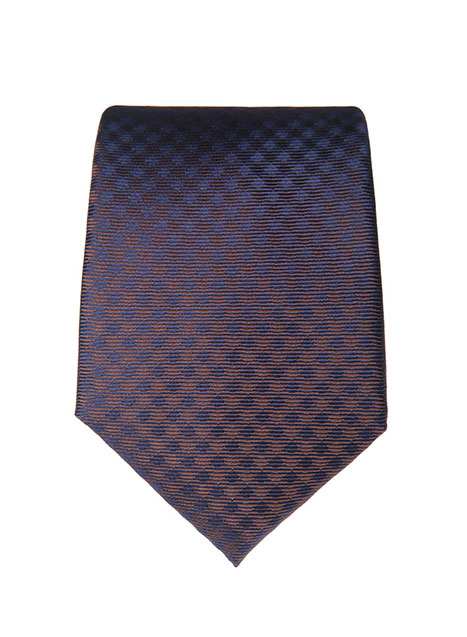 MEN'S MANETTI TIE FORMAL  BROWN BLUE
