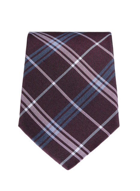 MEN'S MANETTI TIE FORMAL  BORDEAUX BLUE
