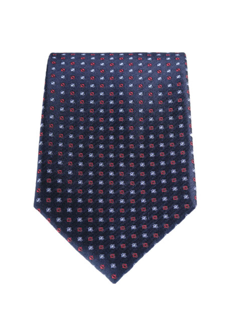 MEN'S MANETTI TIE FORMAL  BLUE RED