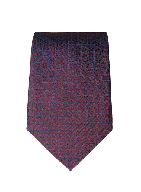 MEN'S MANETTI TIE FORMAL  BORDEAUX BLUE