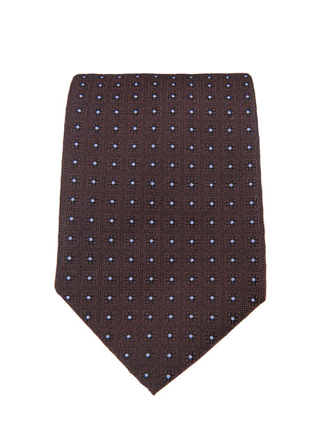 MEN'S MANETTI TIE FORMAL  BROWN BLUE