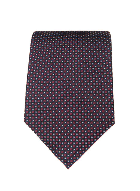 MEN'S MANETTI TIE FORMAL  BLUE BORDEAUX