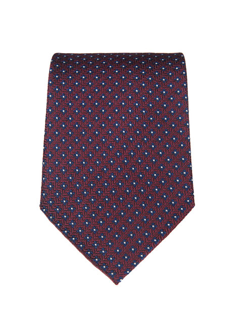 MEN'S MANETTI TIE FORMAL  BORDEAUX BLUE