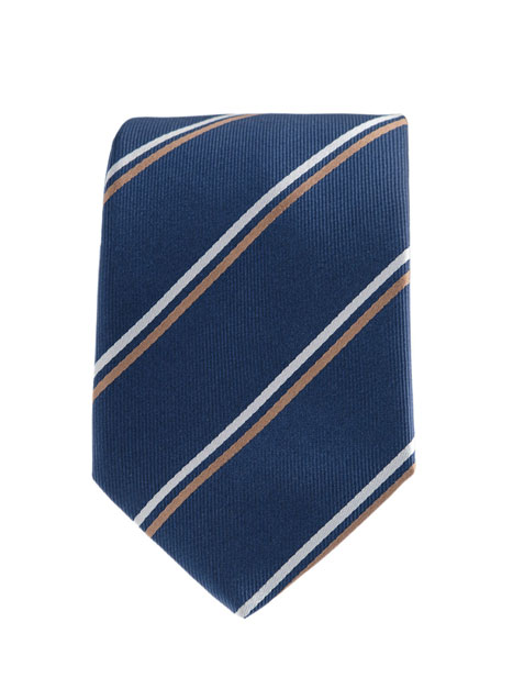 MEN'S MANETTI TIE FORMAL  BLUE BEIGE