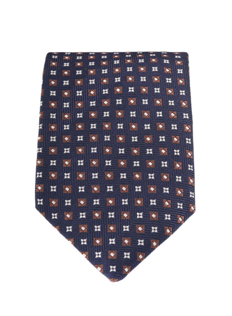 MEN'S MANETTI TIE FORMAL  BLUE BROWN
