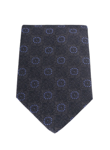 MEN'S MANETTI TIE FORMAL  GREY BLUE
