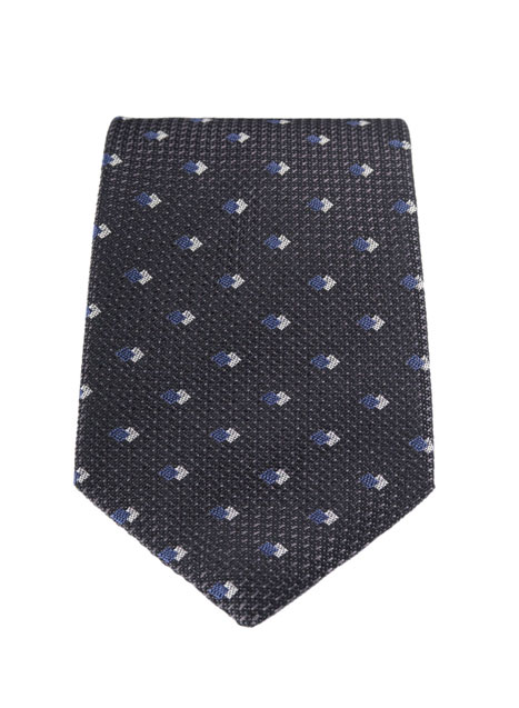 MEN'S MANETTI TIE FORMAL  GREY BLUE