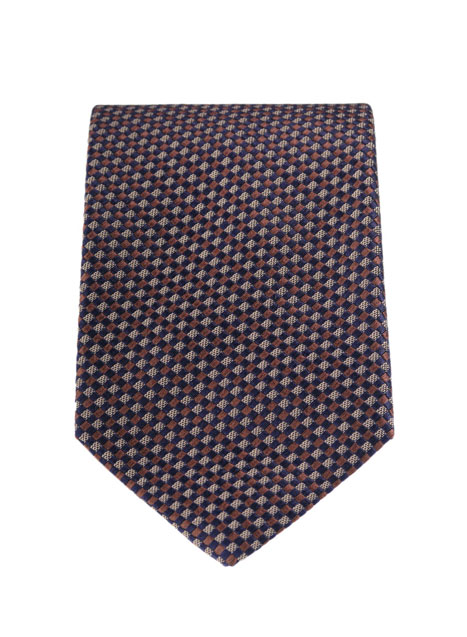 MEN'S MANETTI TIE FORMAL  BROWN BLUE